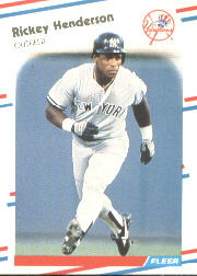 1988 Fleer Baseball Cards      209     Rickey Henderson